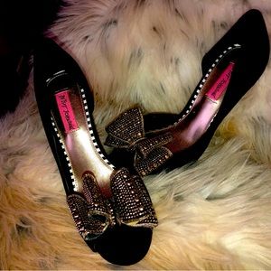 Black Betsy Johnson Heels